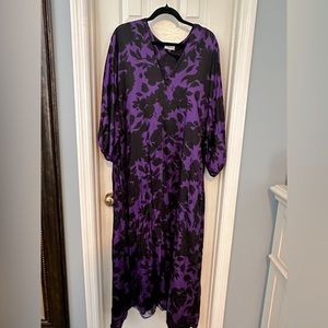 Silk Delphi Dress 1X from Anthroplogie